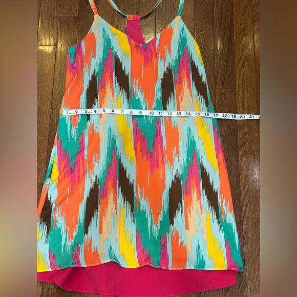 Judith March Rainbow Safari Falls Sleeveless Dress - M - Picture 6 of 12